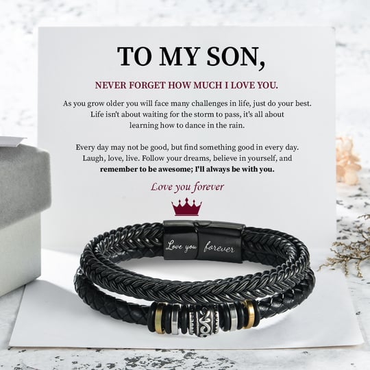 🎁 New Year SALE - 49% OFF🎁❤️- To My Son Love You Forever Bracelet