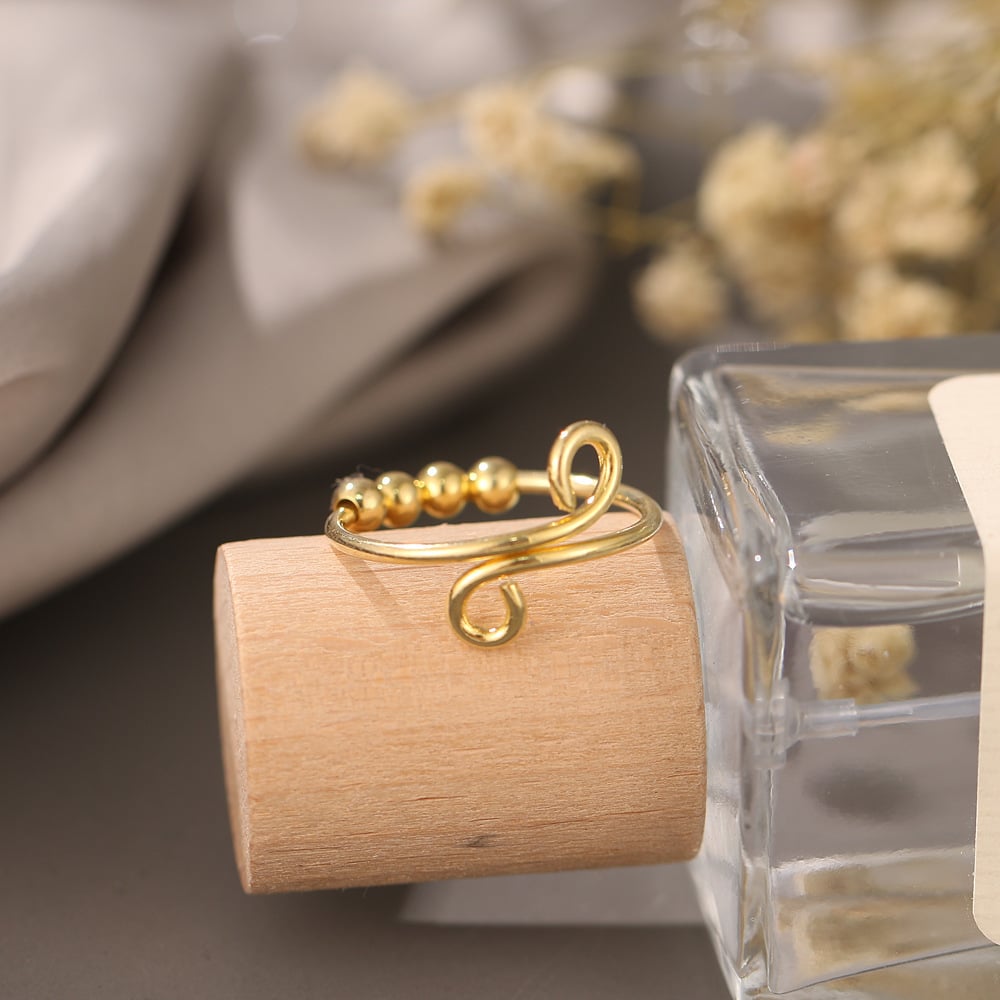 __ Last Day Promotion 49% OFF __For Daughter - Drive Away Your Anxiety Circle Beads Fidget Ring