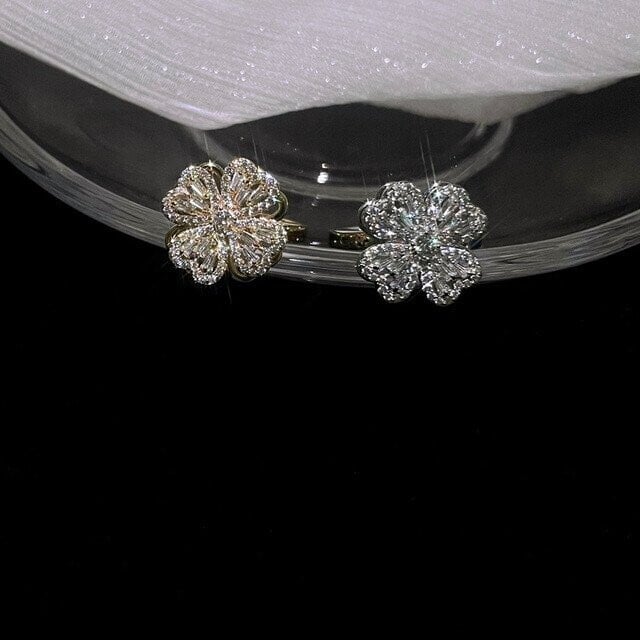 Hot Sale__ Four-Leaf Clovers Rotating Ring __ A Gift For Your Loved Ones_¤ï_