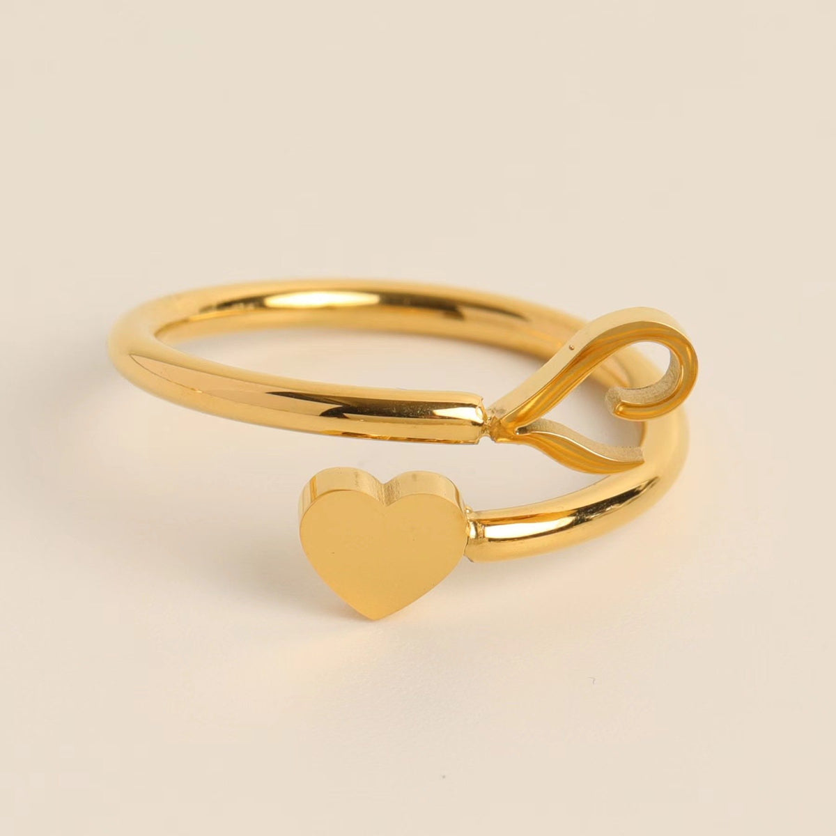 __Promotion 48% OFF____To My Granddaughter, Dainty Initial Heart Ring