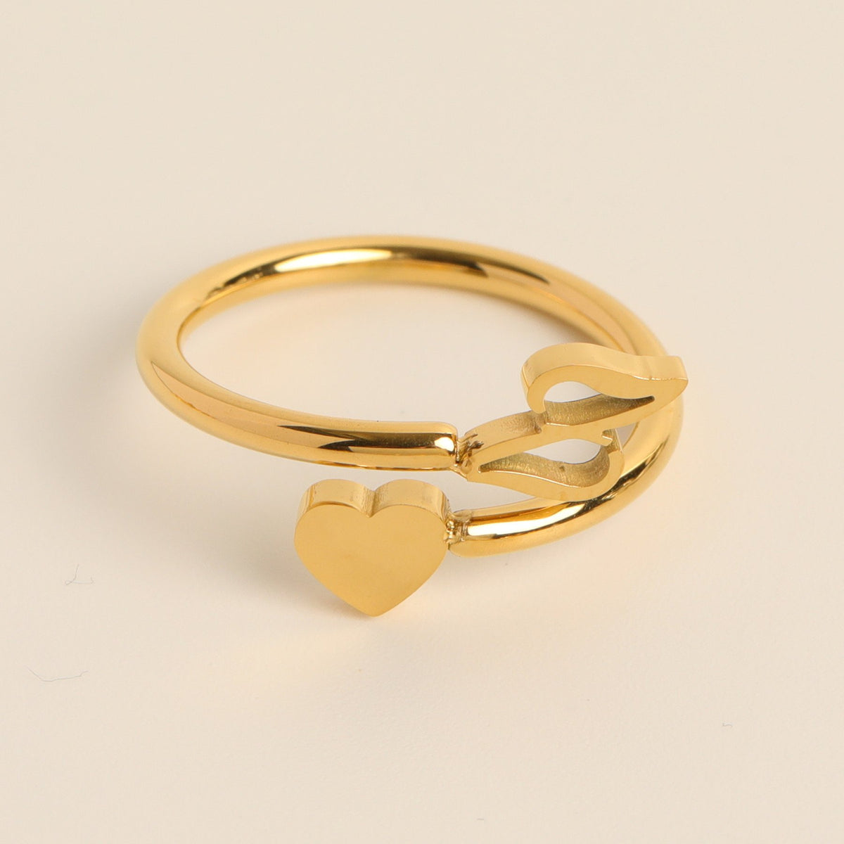 __Promotion 48% OFF____To My Granddaughter, Dainty Initial Heart Ring