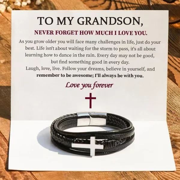 Promotion 49% OFF--🎁To My Son Love You Forever Cross Bracelet