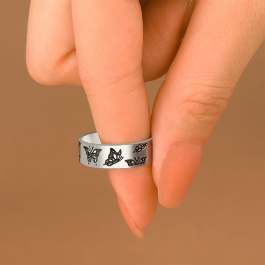 __Last Day Promotion 70% OFF - In My Soul You Will Forever Stay Memorial _Butterfly Ring__