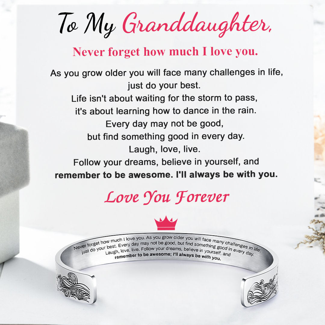 Last Day Promotion 49% OFF--🎁To My Granddaughter, Love You Forever Bracelet