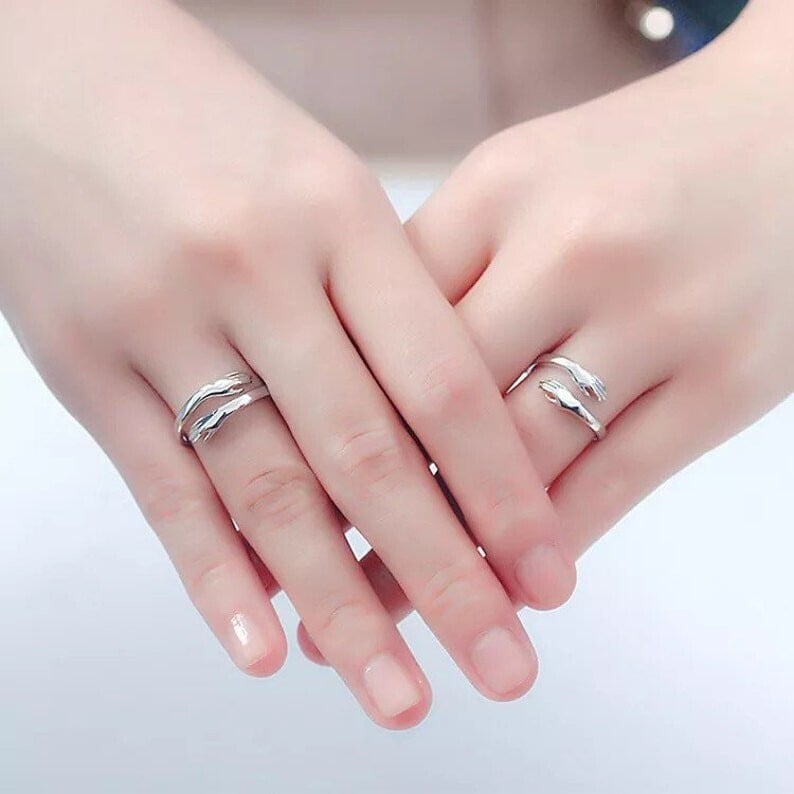 Promotion 49% OFF--__ The best  gift for loved ones__ Love Hug Ring _ Adjustable