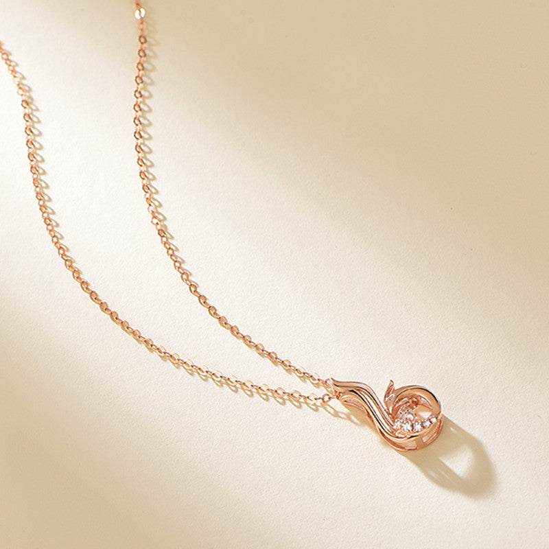 S925 Phoenix Dancing Necklace