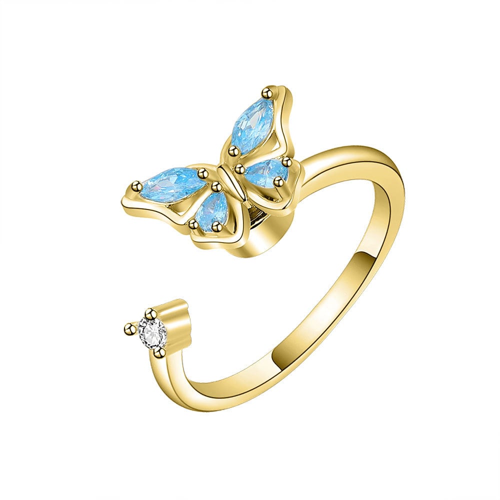 __Promotion 49% OFF____To My Granddaughter Butterfly Fidget Ring_______