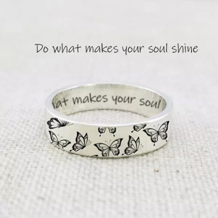 __Last Day Promotion 70% OFF - In My Soul You Will Forever Stay Memorial _Butterfly Ring__