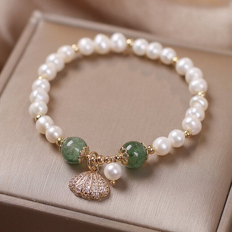 Freshwater Pearl &  shell  Bracelet