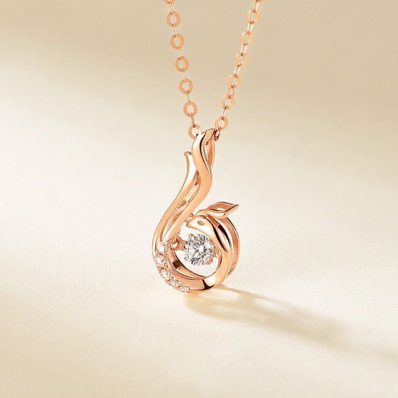 S925 Phoenix Dancing Necklace