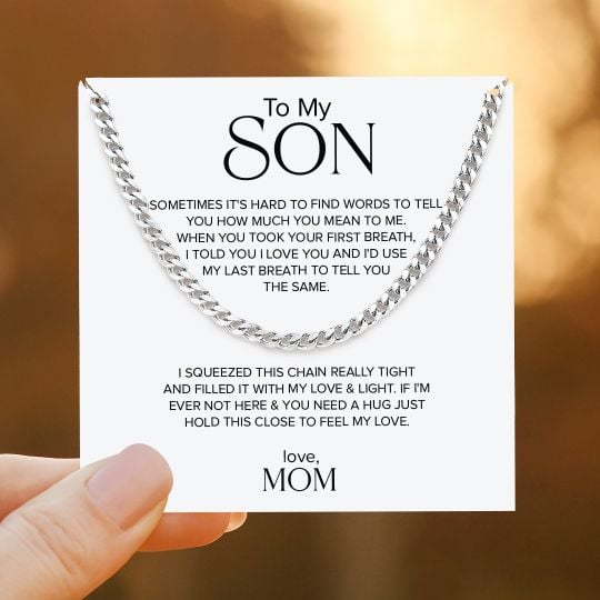 __Promotion 49% OFF____To My Son, I Love You Link Chain Necklace