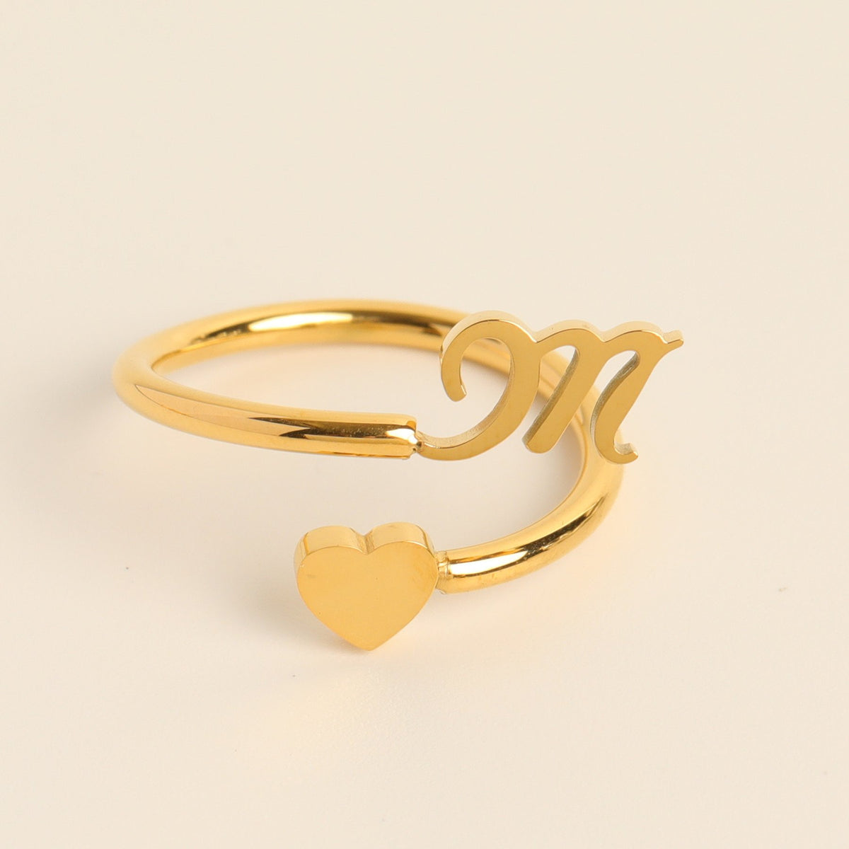 __Promotion 48% OFF____To My Granddaughter, Dainty Initial Heart Ring