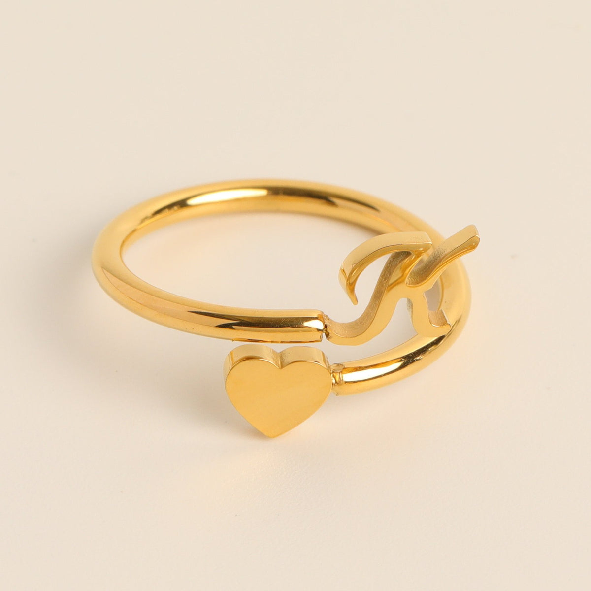 __Promotion 48% OFF____To My Granddaughter, Dainty Initial Heart Ring