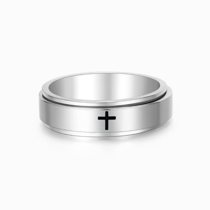 __Promotion 49% OFF____To My Son Pray Through It Fidget Cross Ring