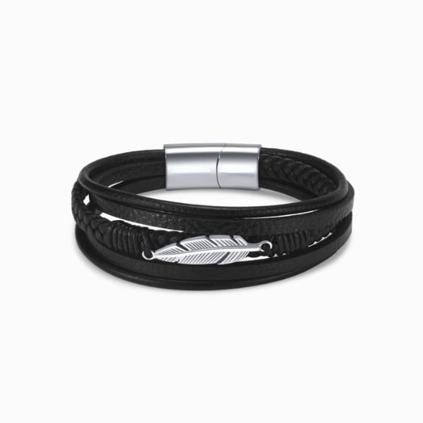 To My Son &quot;Love You To Infinity And Beyond&quot; Feather Bracelet