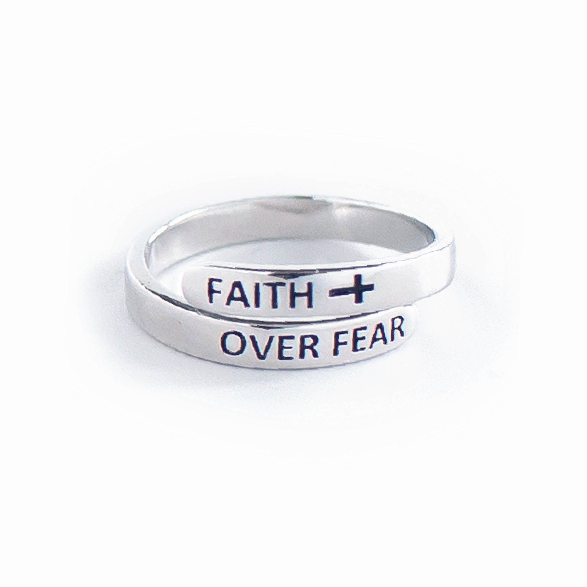 __49% OFF"FAITH OVER FEAR" CROSS RING (BEST SELLER)