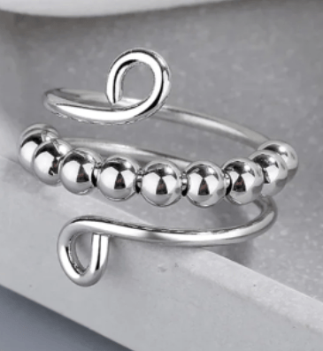 __ Last Day Promotion 49% OFF __For Daughter - Drive Away Your Anxiety Circle Beads Fidget Ring