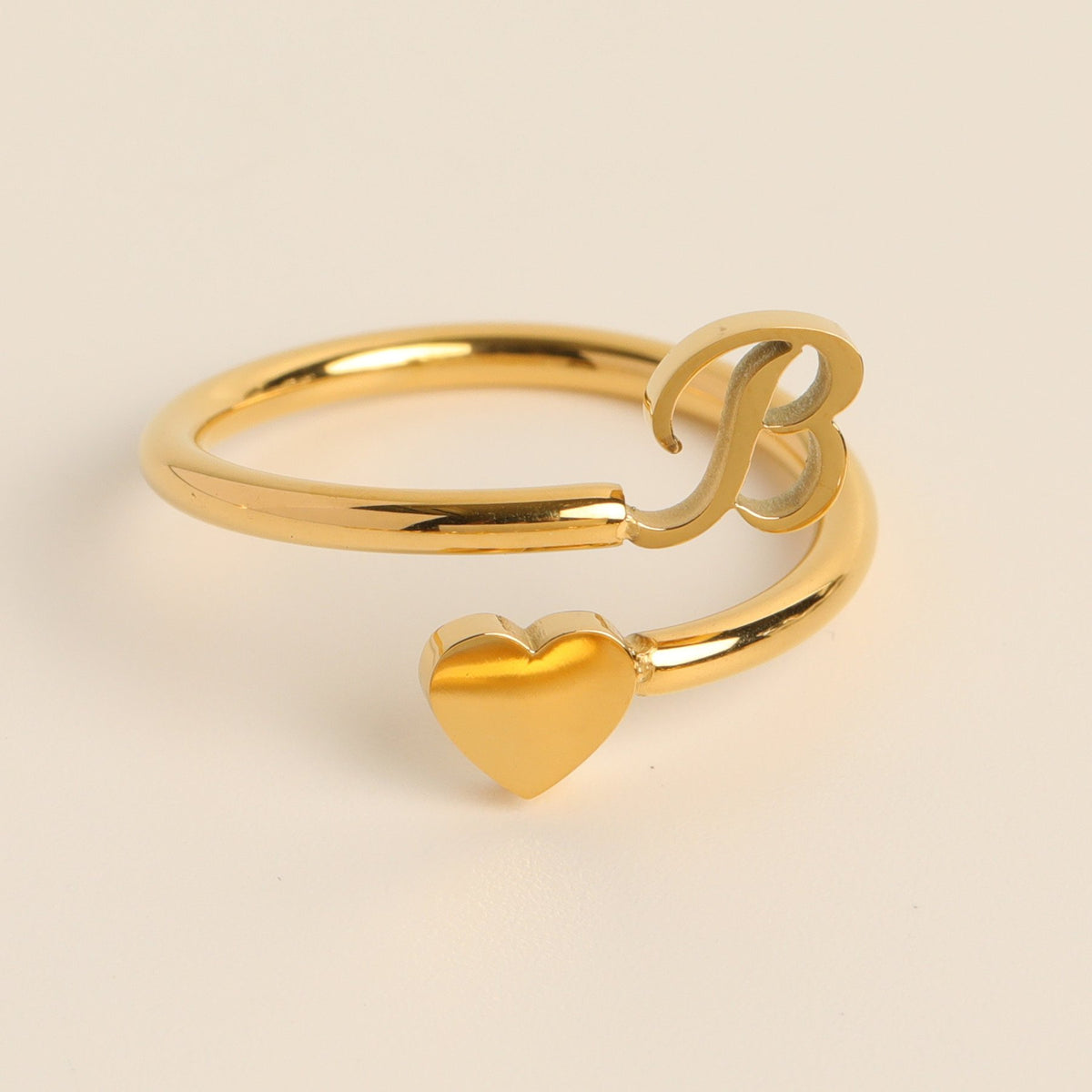 __Promotion 48% OFF____To My Granddaughter, Dainty Initial Heart Ring