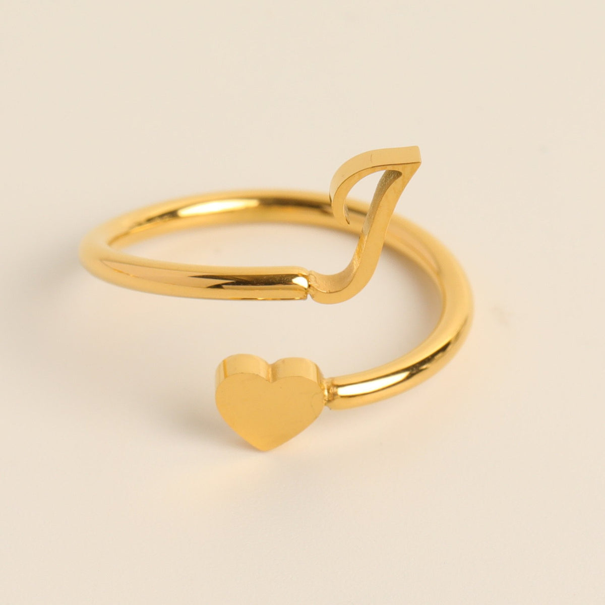 __Promotion 48% OFF____To My Granddaughter, Dainty Initial Heart Ring
