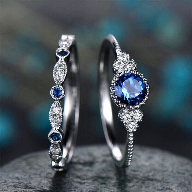 Luxury Gemstone Ring Set