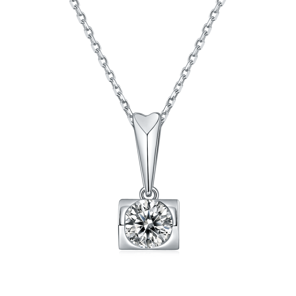 Angel Kiss CVD Diamond Necklace Stud Jewlery Set - supskart