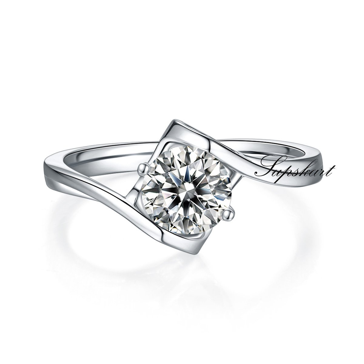 Angel Kiss CVD Diamond Ring-D color VVS - supskart
