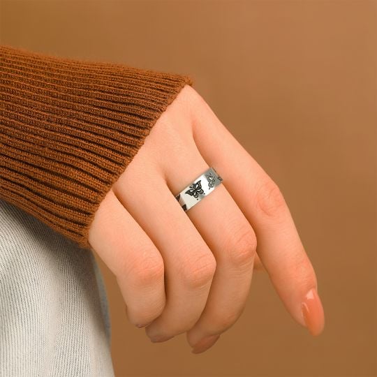 __Last Day Promotion 70% OFF - In My Soul You Will Forever Stay Memorial _Butterfly Ring__