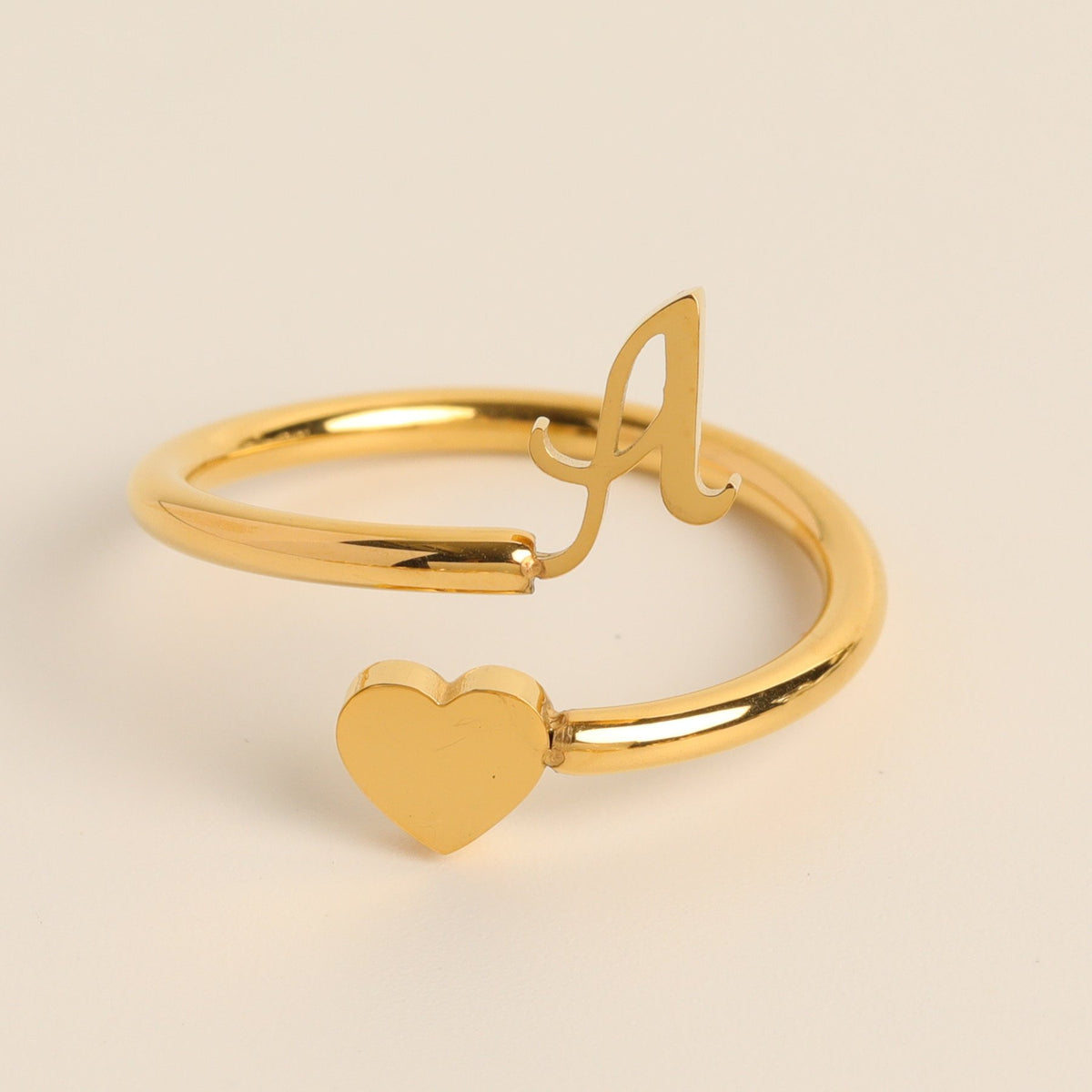 __Promotion 48% OFF____To My Granddaughter, Dainty Initial Heart Ring