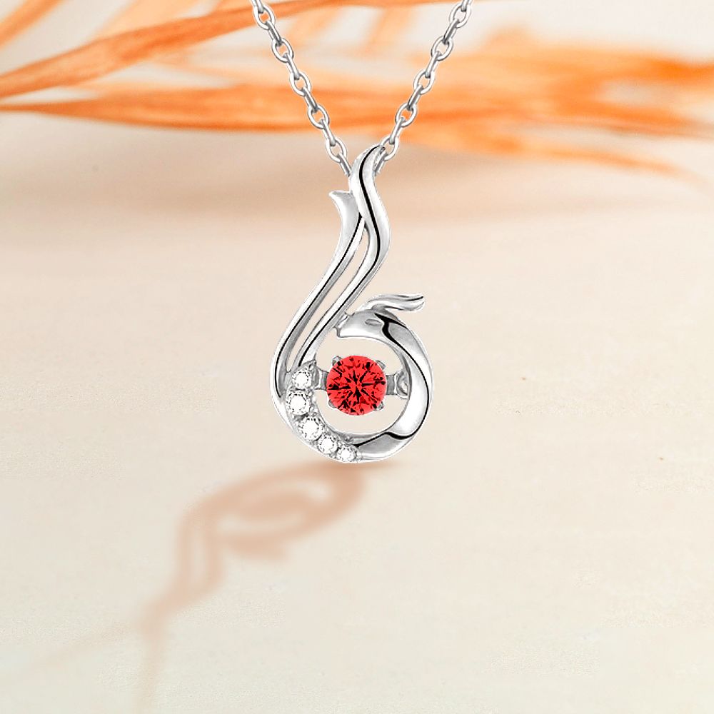 S925 Phoenix Dancing Necklace