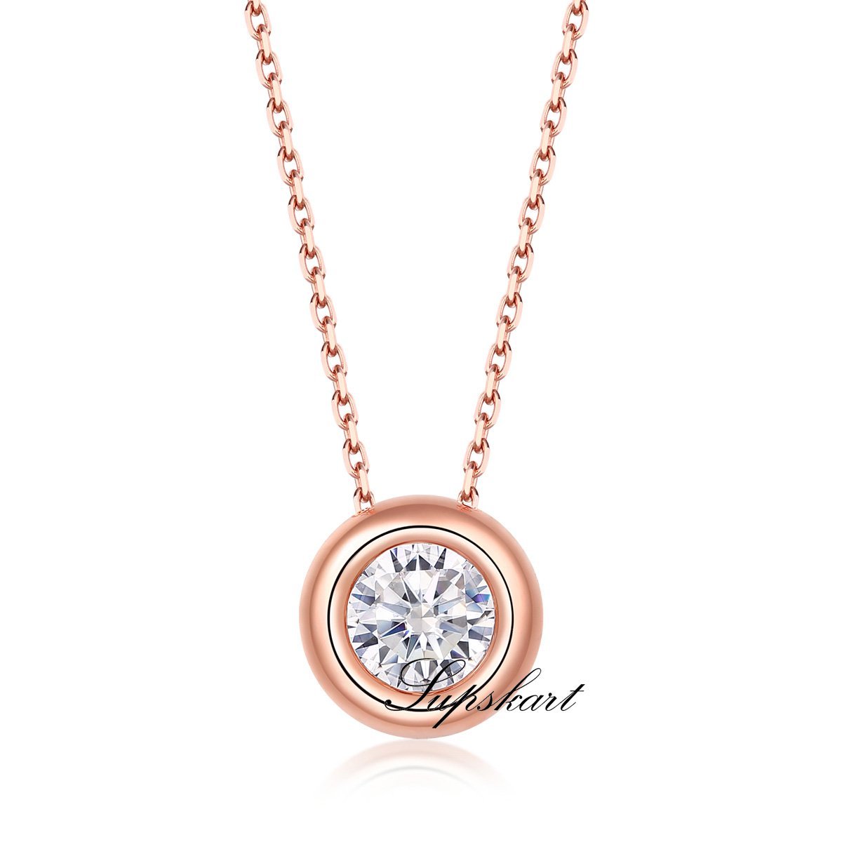 Bubble Series Rose Gold CVD Diamond Necklace Stud And Bracelet Jewlery Set - supskart