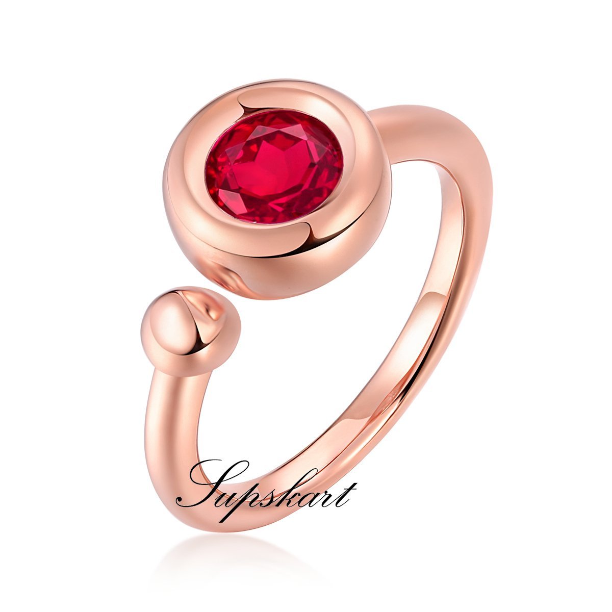 Bubble Series Rose Gold CVD Diamond Ring - supskart