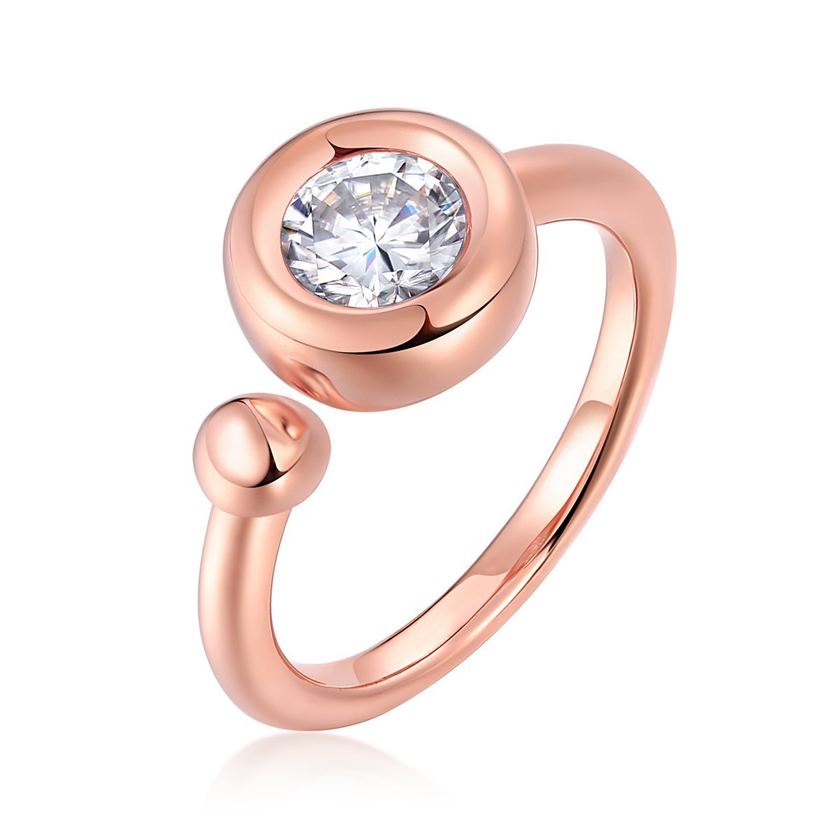 Bubble Series Rose Gold CVD Diamond Ring - supskart