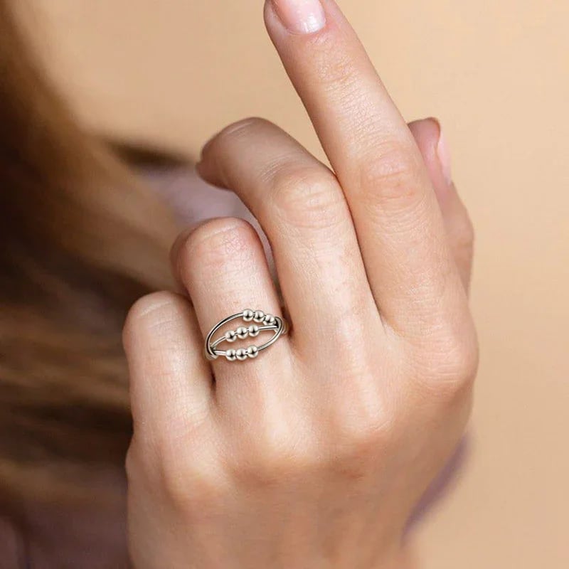 __ Last Day Promotion 49% OFF __For Daughter - Drive Away Your Anxiety Nine Beads Fidget Ring