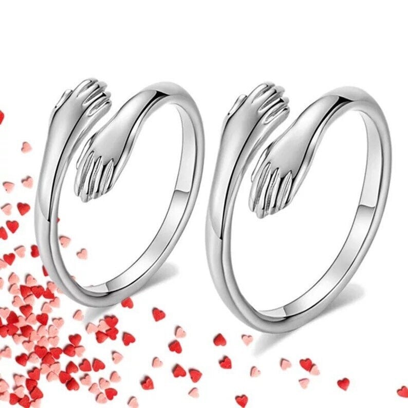 Promotion 49% OFF--__ The best  gift for loved ones__ Love Hug Ring _ Adjustable