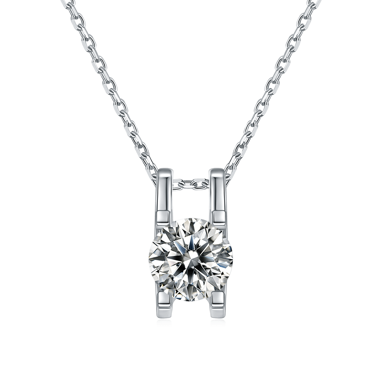 Classic Ox Head CVD Diamond Necklace Stud Jewlery Set - supskart