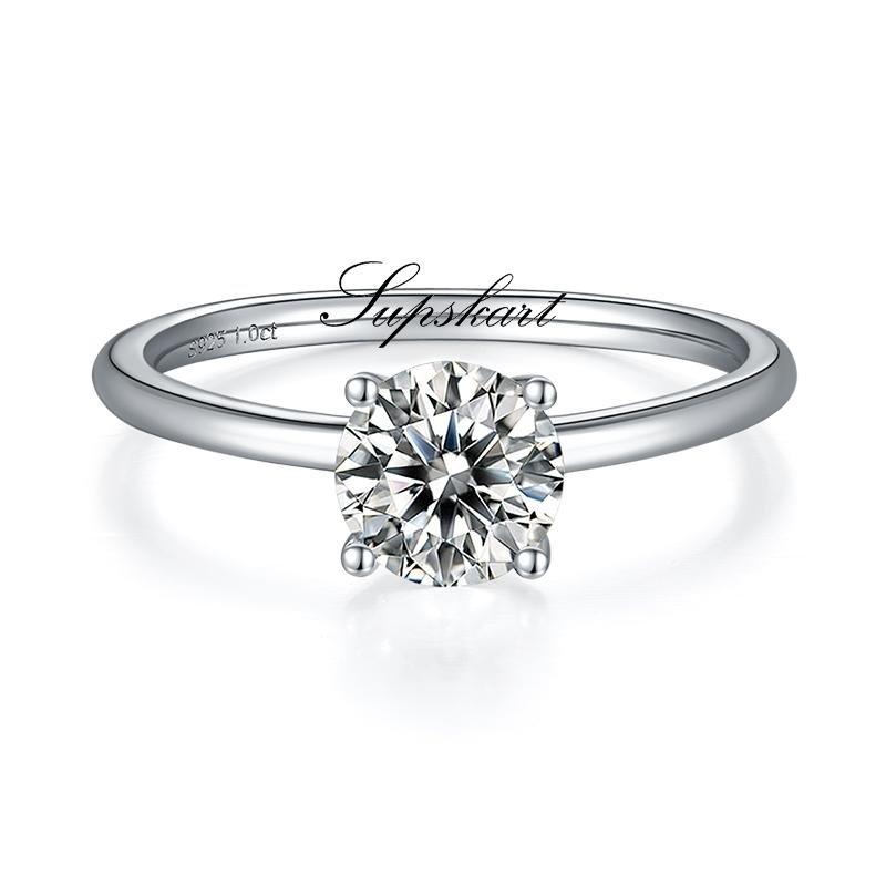 Classic Round CVD Diamonds Ring-D color VVS - supskart