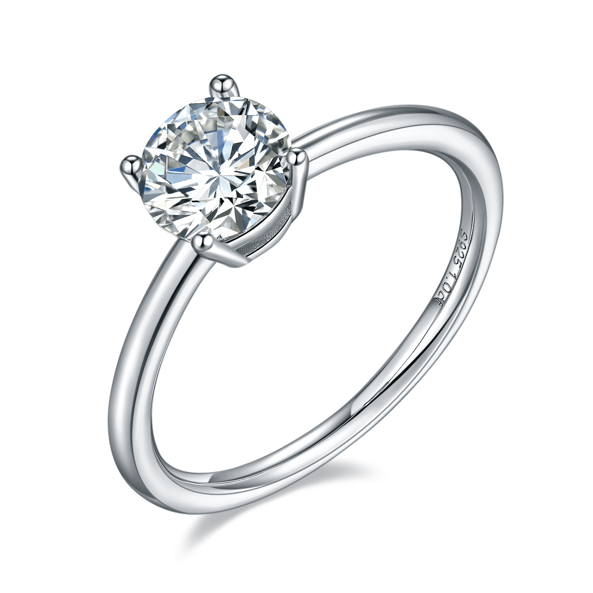 Classic Round CVD Diamonds Ring-D color VVS - supskart