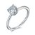 Classic Round CVD Diamonds Ring-D color VVS - supskart