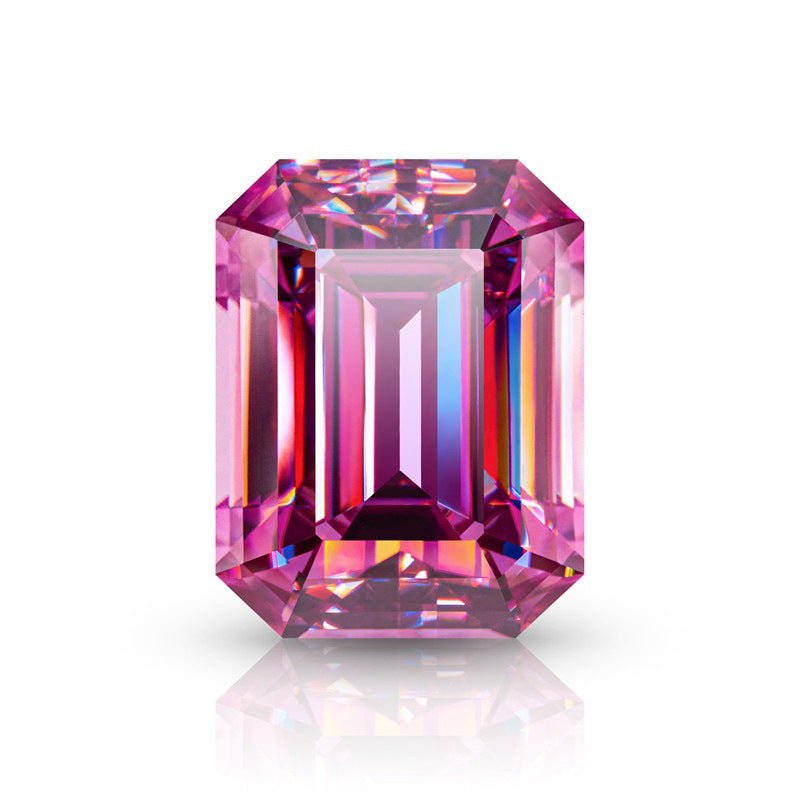 CVD Loose Diamond Stone Pink Emerald Cut-D color VVS - supskart