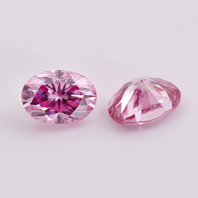 CVD Loose Diamond Stone Pink Oval Cut-D color VVS - supskart