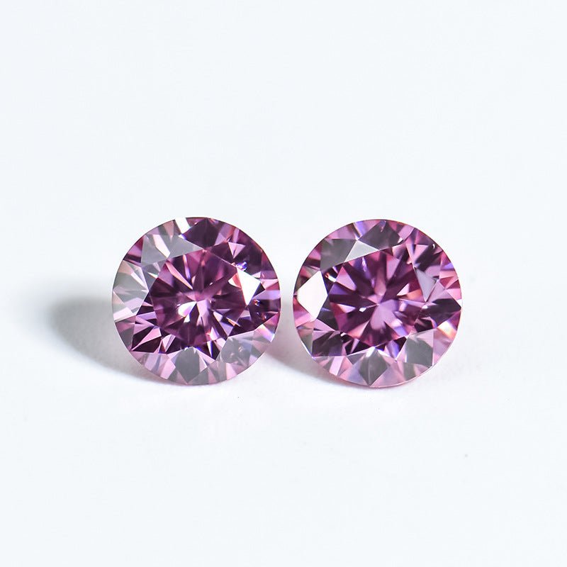CVD Loose Diamond Stone Pink Round (H&A) Cut-D color VVS - supskart