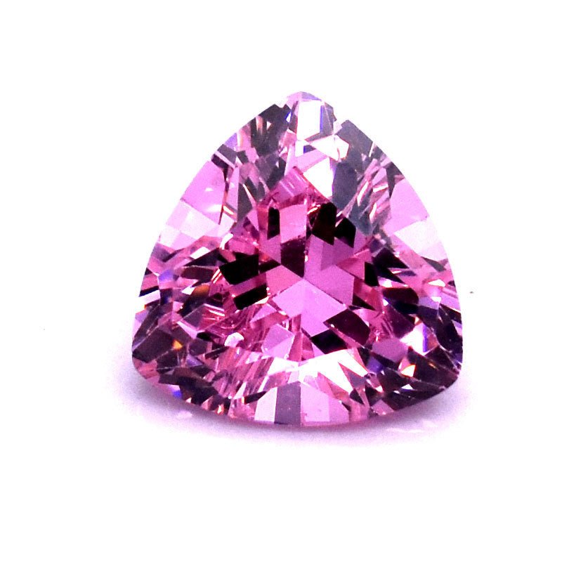 CVD Loose Diamond Stone Pink Triangle Cut-D color VVS - supskart