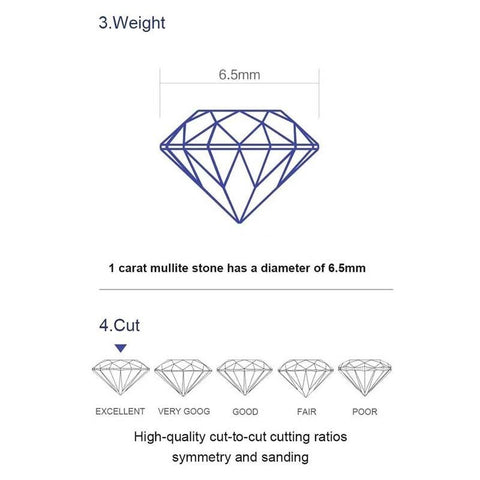 CVD Loose Diamond Stone Round (H&A) Cut-D color VVS - supskart