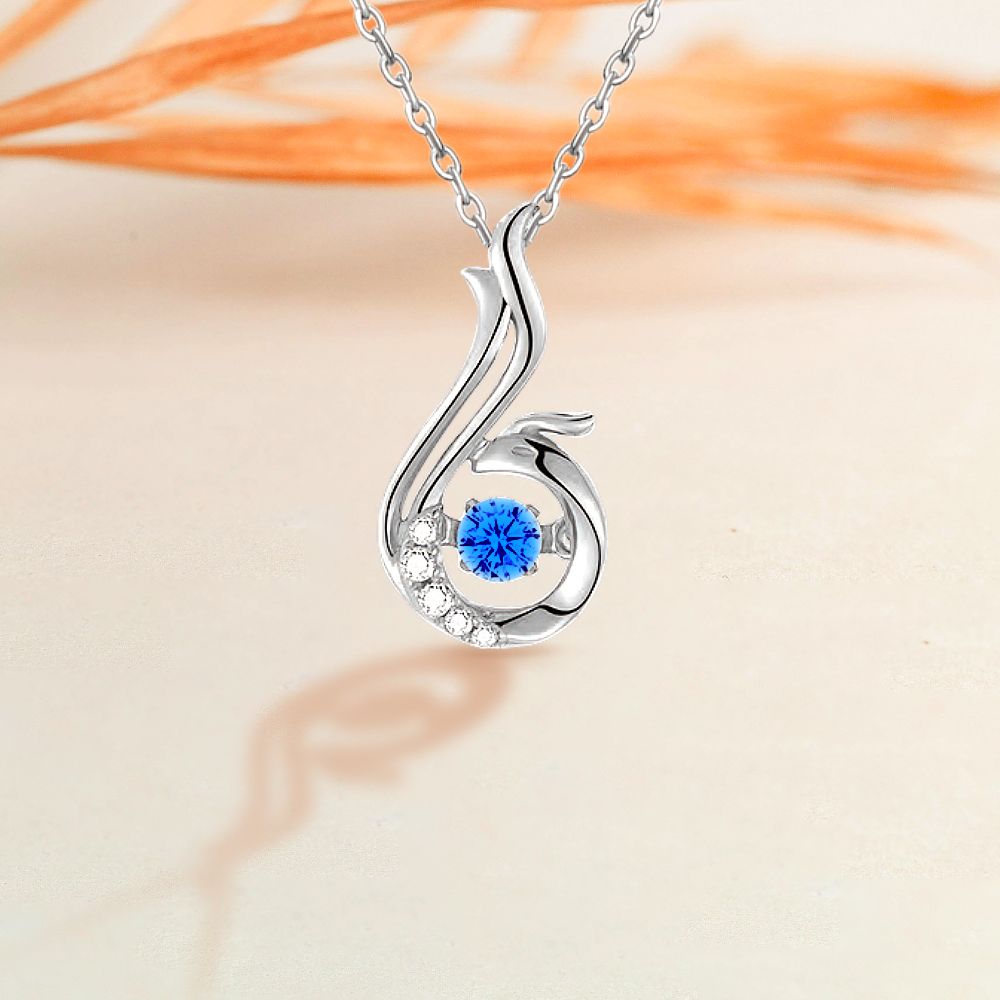 S925 Phoenix Dancing Necklace