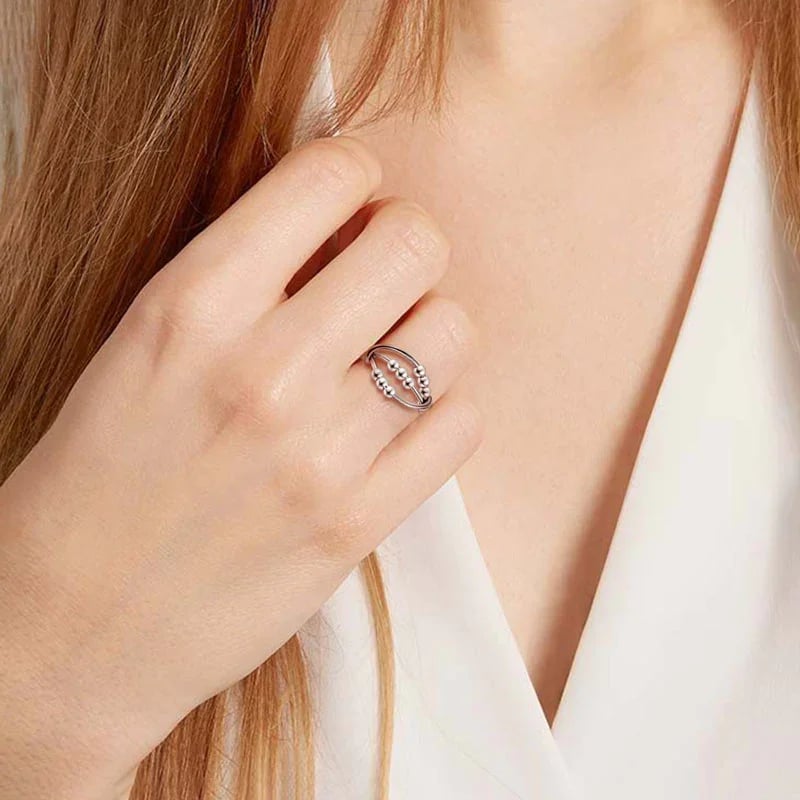 __ Last Day Promotion 49% OFF __For Daughter - Drive Away Your Anxiety Nine Beads Fidget Ring