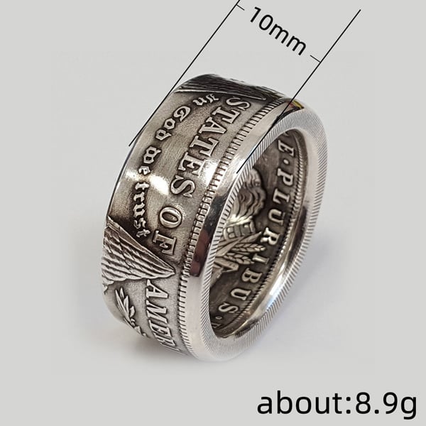 🔥49% OFF🎁1921 Classic Morgan Dollar Coin Ring