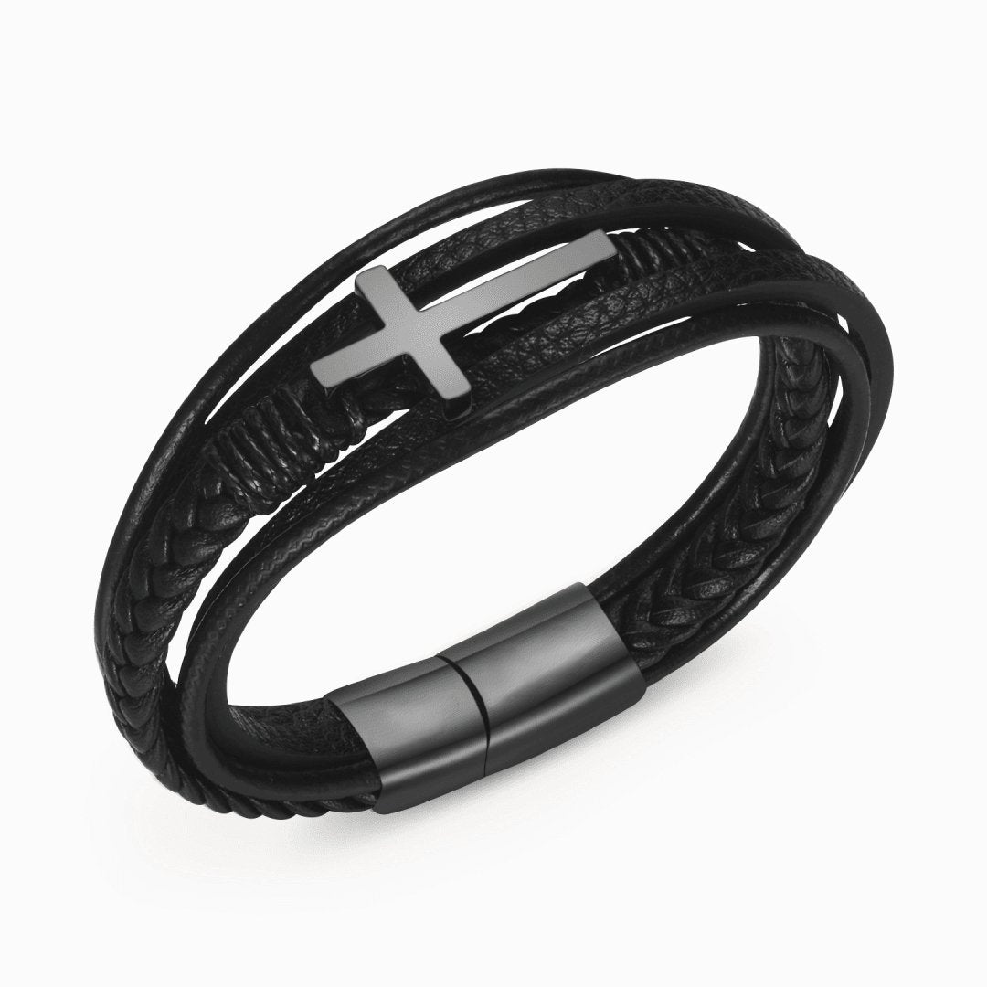 Promotion 49% OFF--🎁To My Son Love You Forever Cross Bracelet