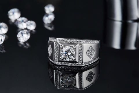 Diamond Style Men's CVD Diamond Ring - supskart