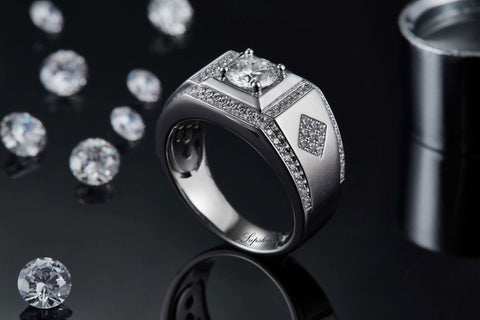 Diamond Style Men's CVD Diamond Ring - supskart