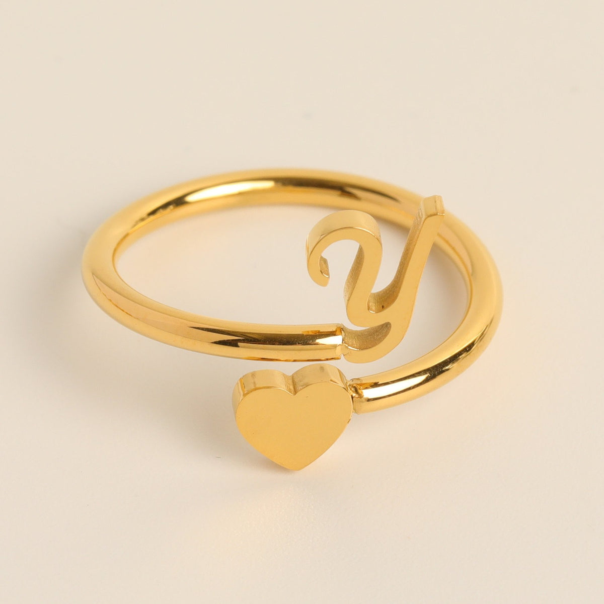__Promotion 48% OFF____To My Granddaughter, Dainty Initial Heart Ring
